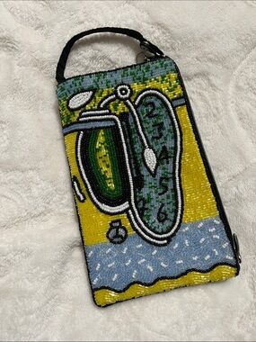 BAMBOO trading company Dali surrealist melting clock clutch